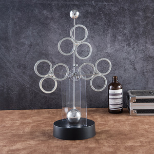 ZD389 Vente en gros : Nouveaux jouets sensoriels d'équilibre artistique, ornements de décoration artisanale pour la maison, jouets de bureau à <span class=keywords><strong>mouvement</strong></span> perpétuel en trois pièces - Product Image 2