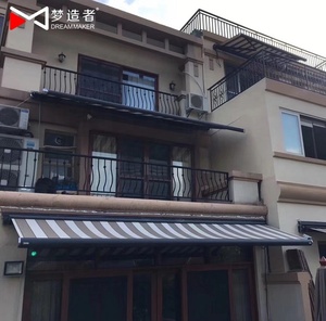 decorar Patio cubierta frente <span class=keywords><strong>de</strong></span> lujo <span class=keywords><strong>de</strong></span> encargo <span class=keywords><strong>de</strong></span> Control remoto comercial velas <span class=keywords><strong>de</strong></span> sombra paño caliente comprar negro toldos - Product Image 5