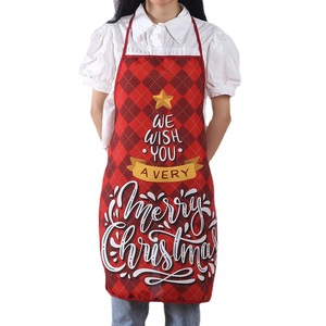 Tablier à bavette de Noël, tabliers unisexes Tablier de <span class=keywords><strong>cuisine</strong></span> de <span class=keywords><strong>cuisine</strong></span> réglable résistant aux gouttes d'eau pour chef, tablier de <span class=keywords><strong>dessin</strong></span> pour barbecue - Product Image 2
