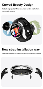2025 nuevo reloj inteligente LA24Pro con pantalla Amoled de <span class=keywords><strong>Google</strong></span> Pixel, relojes inteligentes deportivos, función de <span class=keywords><strong>calendario</strong></span> de llamada de respuesta en Stock caliente - Product Image 3