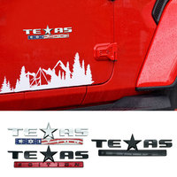 Emblème 3D en plastique ABS ÉDITION TEXAS, autocollant pour le coffre arrière, le capot avant, le badge pour Jeep Wrangler Grand Cherokee Silverado, décoration