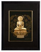 Décoration de la maison personnalisé feuille d'or Art peinture bouddhisme 24k feuille d'or 3d indien dieu feuille d'or Portrait cadre