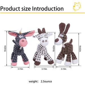 Juguete Masticable para Perros, Diseño de Animales (Burro, Oveja), Resistente y Duradero, Interactivo, con Sonido, Regalo para Mascotas, Venta Caliente de Fábrica - Product Image 6