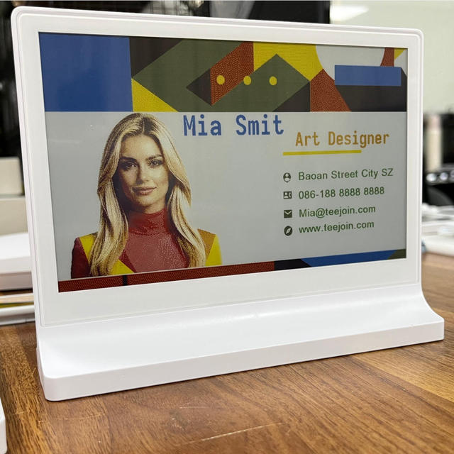 New Arrival 7.3 Inch Double sided Standing Digital Tags Office ESL Eink Epd Spi Electronic Shelf Labels E Ink Display Nameplate