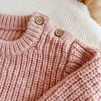 Combinaison en tricot pour bébé garçon et fille, couleur unie, avec logo personnalisé, 100% coton, pour l'hiver, nouveau-né