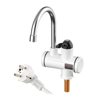 Robinet chauffe-eau électrique instantané pour la décoration de la maison moderne contemporain en céramique poli FLG en acier inoxydable cuisine blanc