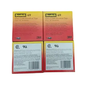 3M Scotch69 # 绝缘电气阻燃胶带高温玻璃布胶带