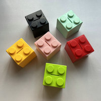 Tirelire en blocs de construction empilables pour enfants, tirelire éducative en briques, cadeau personnalisé amusant pour les économies des enfants