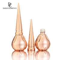 Vente en gros de flacons en verre pour vernis à ongles personnalisés, 15 ml, forme unique, fournisseur d'emballages pour vernis à ongles UV