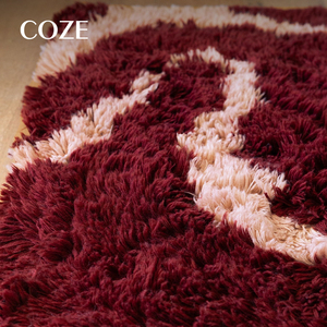 Alfombras Modernas Afelpadas Antideslizantes Hechas a Mano con Pelo Alto <span class=keywords><strong>y</strong></span> Material de Seda Láctea Suave para Dormitorio <span class=keywords><strong>y</strong></span> Sala de Estar - Product Image 2