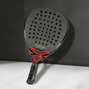 Raqueta de Pádel Profesional con Logotipo Personalizado, Fibra de Carbono T700 3K 12K 18K, Núcleo de Espuma EVA, Ligera, Alta Resistencia, para Playa y Exteriores - Product Image 1