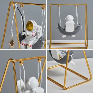 Nordic Creative Astronaut Ornamentslight Luxury Bedroom And Children's Room Tabletop Decorations Male Birthday Gifts Astronauts