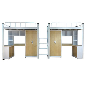 Literas de metal baratas de alta resistencia, cama de acero comercial, cama de dos pisos para adultos y estudiantes, Litera Para Adultos - Product Image 4