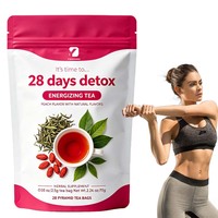 OEM 28 jours de désintoxication meilleure vente 28 jours de désintoxication mince ventre plat sachets de thé santé digestive soutien du métabolisme