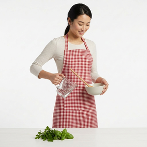 Tablier de cuisine en coton tissé uni, personnalisé et haute visibilité, pour fabricants OEM et fournisseurs en gros - Product Image 1