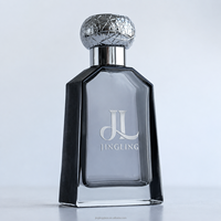 Vente en gros d'usine, flacon de parfum en verre de luxe de 100 ml, prêt à être expédié, flacon pulvérisateur vide avec boîte d'emballage