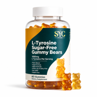 Gummies sans sucre OEM à la L-Tyrosine 1000mg – Marque Blanche – Complément Alimentaire Naturel pour le Bien-être Quotidien et le Soutien Cognitif des Adultes
