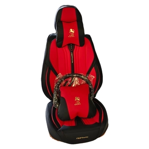 Ensemble complet de luxe en cuir 9d housse de <span class=keywords><strong>siège</strong></span> de voiture avec coussin de <span class=keywords><strong>siège</strong></span> de voiture logo de <span class=keywords><strong>cheval</strong></span> housse de <span class=keywords><strong>siège</strong></span> de voiture - Product Image 1