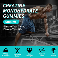 Gommes de créatine de marque privée OEM Monohydrate de créatine pour la force musculaire Gommes de créatine Compléments alimentaires