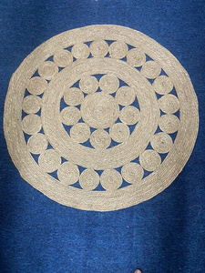 Flower Woven <b>Placemat</b> Handmade Straw Corn Husk Seagrass <b>Placemats</b> for Dining Table Decor Wall Hanging Boho Wall Decor - Product Image 4