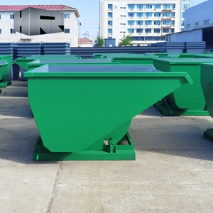 Heavy Duty Durable Waste Kipp überspringen zum Verkauf Stahl Metall Self <span class=keywords><strong>Dump</strong></span> Hopper Mülls ammler Kipp behälter Hersteller - Product Image 3