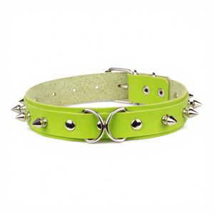 <span class=keywords><strong>Collar</strong></span> de Cuero PU con Anillos en O y Remaches Exagerados, Estilo Punk Gótico, para Aniversario - Product Image 5
