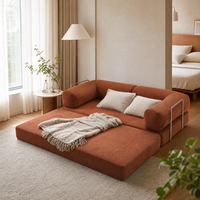 Canapé-lit moderne OEM avec structure en acier inoxydable 304 et emballage sous vide pour un transport facile et une utilisation en appartement