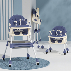 <span class=keywords><strong>Silla</strong></span> Alta de <span class=keywords><strong>Comer</strong></span> <span class=keywords><strong>para</strong></span> Bebé 3 en 1, Plegable, Ajustable y Convertible con Ruedas de Plástico - Product Image 3