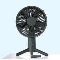 Ventilateur de table 10 pouces, nouveau design, circulation d'air, moteur AC, télécommande tactile, plastique noir, ventilateur électrique de bureau domestique