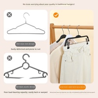 Kleiderbügel aus PP mit Rutschfester Oberfläche und Nahtlosem Design, Clip-On, Moderner Minimalistischer Stil für Bekleidungsgeschäfte