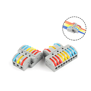 ชุดอุปกรณ์เชื่อมต่อสายไฟแบบใหม่ Spl 633 933 Series Lever 600 933 1233  ขั้วต่อสายไฟแบบมินิ 32A 0.08-4 มม.  แบบเร็ว 3 เข้า 6 ออก - Product Image 1