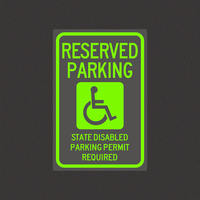 Panneaux de stationnement en aluminium de haute qualité 18x24 pouces en aluminium réfléchissant «Pas de stationnement» réservés Panneaux de stationnement en aluminium de type trafic