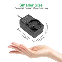Adaptador de Corriente CA/CC de 24 V 1.5 A, Adaptador Internacional de 9 V, 13 V, 15 V, 18 V, 1 A, 1.6 A, 2 A, 2.5 A, 4 A, Fuente de Alimentación con Enchufe Intercambiable de 12 V 3 A