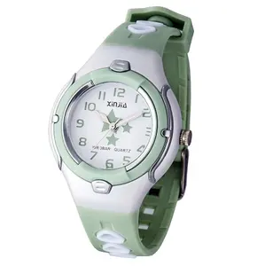 quartz Custom logo watches waterproof plastic watch fashion watch for boys and girls