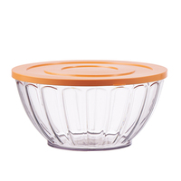 Restaurant Salade Acryl Thee Kommen Pc Food Grade Plastic Groente Transparant Glas Fruitschaal Kopen Acryl Kommen Met Deksel