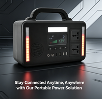 Générateur solaire portable TSX 300W MPPT avec batterie LiFePO4, alimentation d'urgence, onde sinusoïdale pure, pour la maison, l'extérieur, la voiture, sans fil