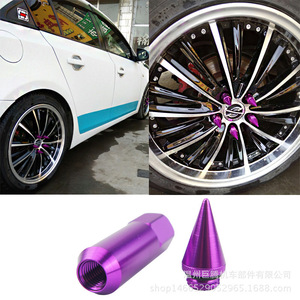 น็อตล้ออะลูมิเนียมอัลลอยด์ M12x1.5 M12x1.25 สีทองทรงกระสุน สำหรับอัพเกรดล้อรถยนต์ - Product Image 2