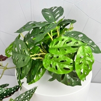 Grandes feuilles artificielles de Monstera, végétation réaliste et écologique, plantes artificielles pour la décoration du salon, mariage, Noël