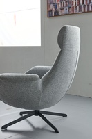 Salon moderne pieds en métal Loisirs Lounge Canapés-chaises Fauteuil de repos inclinable avec bras