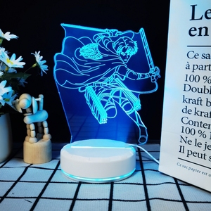 Lámpara de Noche Portátil Plegable con Diseño de <span class=keywords><strong>Ataque</strong></span> <span class=keywords><strong>a</strong></span> <span class=keywords><strong>los</strong></span> <span class=keywords><strong>Titanes</strong></span>, Lámpara Holográfica 3D con Opciones Multicolores para Fanáticos - Product Image 4