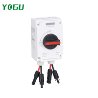Interrupteur d'isolement CC YOGU LONQ-40 PV, interrupteur de déconnexion CC compatible avec les connecteurs de câbles solaires MC4