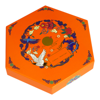 Emballage en papier de boîte-cadeau polygonale personnalisable haut de gamme pour la couverture du ciel et de la terre des aliments avec une conception d'impression unique