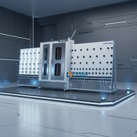 Machine automatique verticale de lavage et de séchage du verre avec moteur, certifiée CE, prix usine, 1600mm/1800mm/2000mm