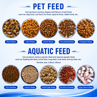 Extrudeuse industrielle à vis simple pour aliments pour poissons, machine de fabrication d'aliments pour animaux de compagnie, ligne de production de granulés d'aliments flottants pour poissons, directement de l'usine