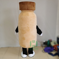 Costume de mascotte en peluche personnalisé, peluche personnalisée, mascotte de bouteille, Madagascar Mort