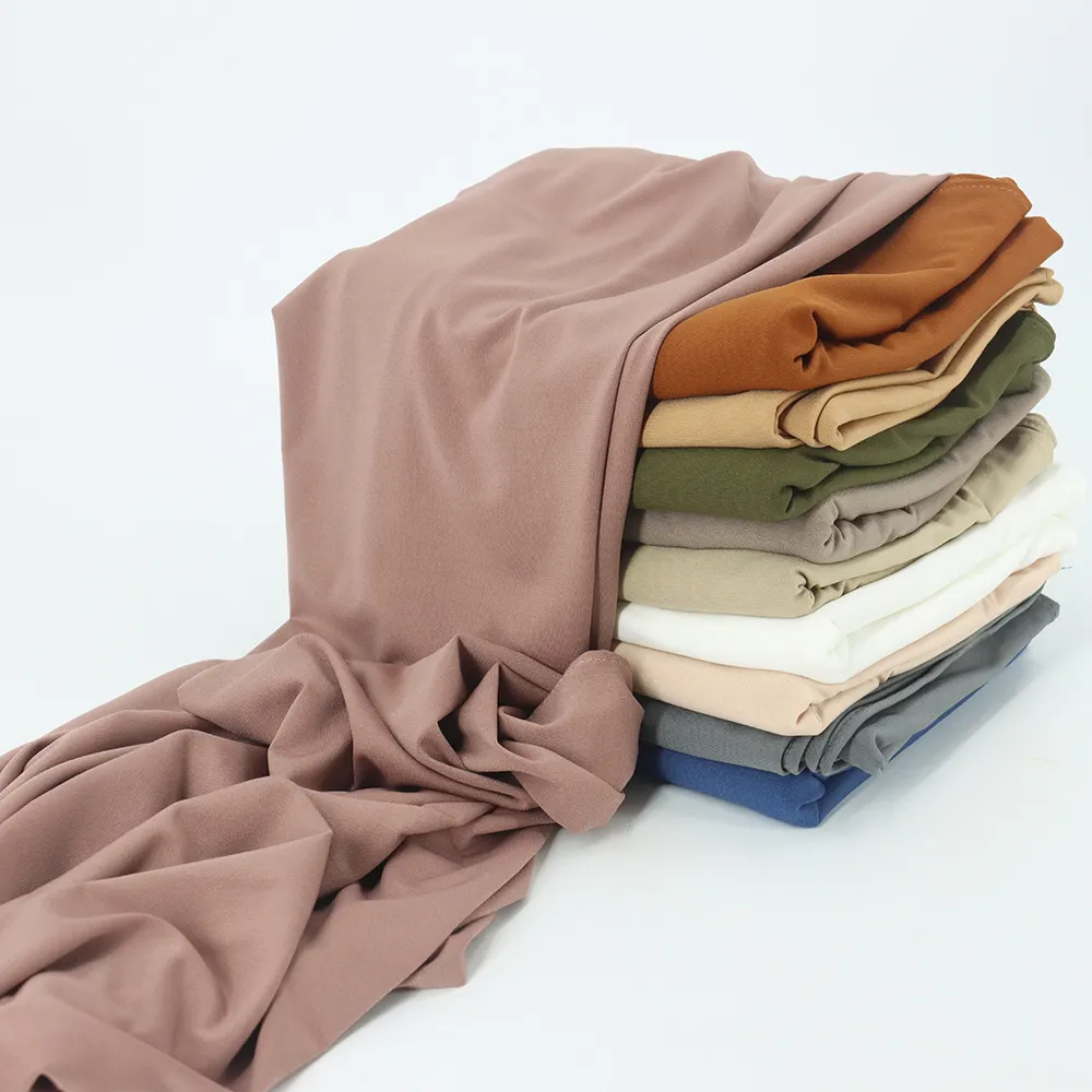 Foulard portefeuille en tissu Lycria pour femme, Hijab musulman, en Jersey de coton, Premium, pays-bas,