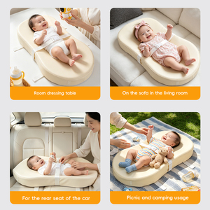 <span class=keywords><strong>Matelas</strong></span> à <span class=keywords><strong>langer</strong></span> imperméable 4 saisons pour bébé avec housse en cuir PU amovible, <span class=keywords><strong>matelas</strong></span> en mousse au design contemporain pour bébés - Product Image 4