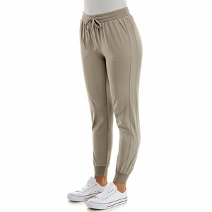 Pantalon de survêtement d'hiver pour femme le plus vendu, taille haute, anti-plis, avec cordon de serrage, mélange de coton, service OEM, décontracté - Product Image 1