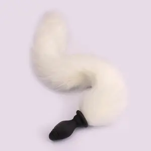 Sexy Anal Toys Electric Shock Anal Plug Set Fox Tail But Plug Vibrator For Adult Sexual Toys Massager Products