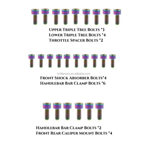 공장 가공 컬러풀 티타늄 볼트 업그레이드 키트 서론 울트라 비용 - Product Image 4